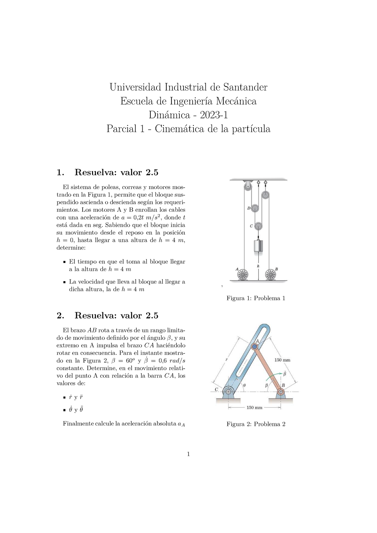 Parcial De Estudio Uis - Universidad Industrial De Santander Escuela De ...