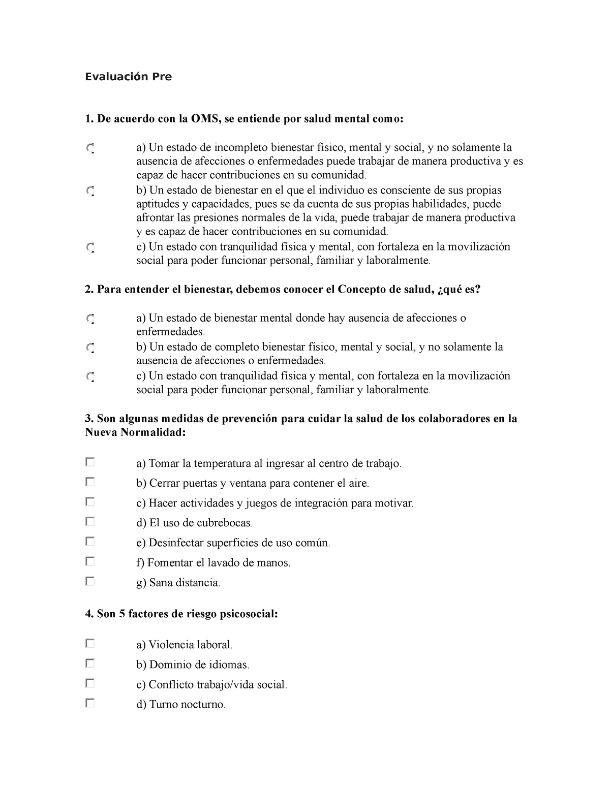 Bienestar Psicosocial En El Ambiente Laboral Y Nueva Normalidad ...