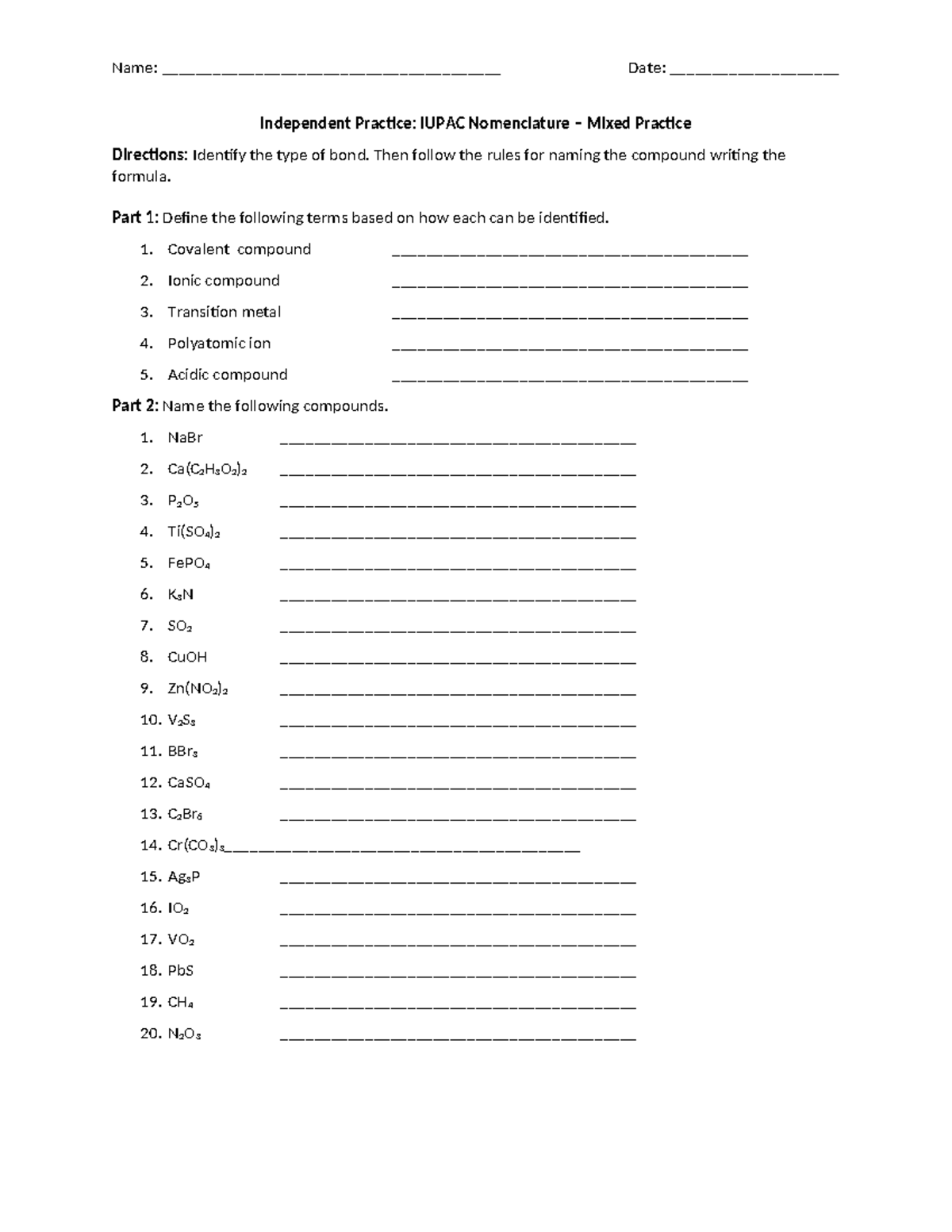 01. Extra Practice - Mixed Naming - Name ...