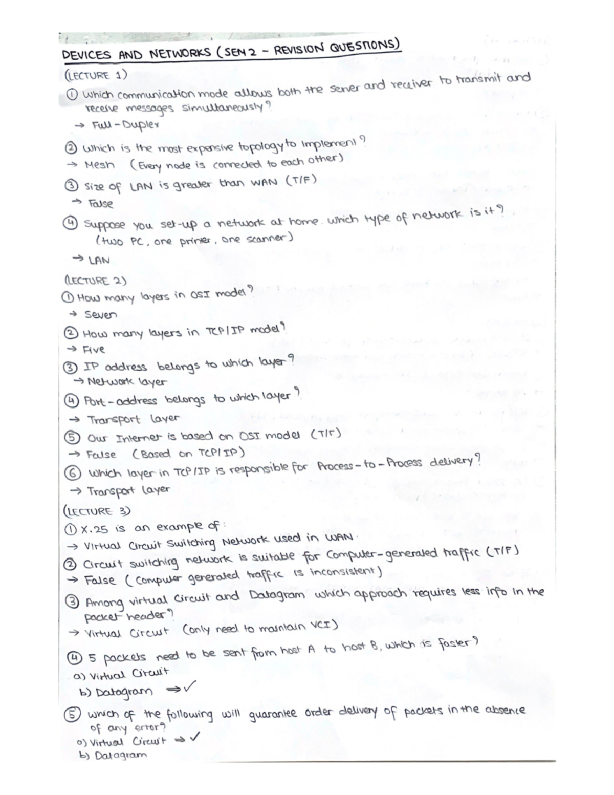 SEM 2 - Revision Questions - COM1006 - Studocu