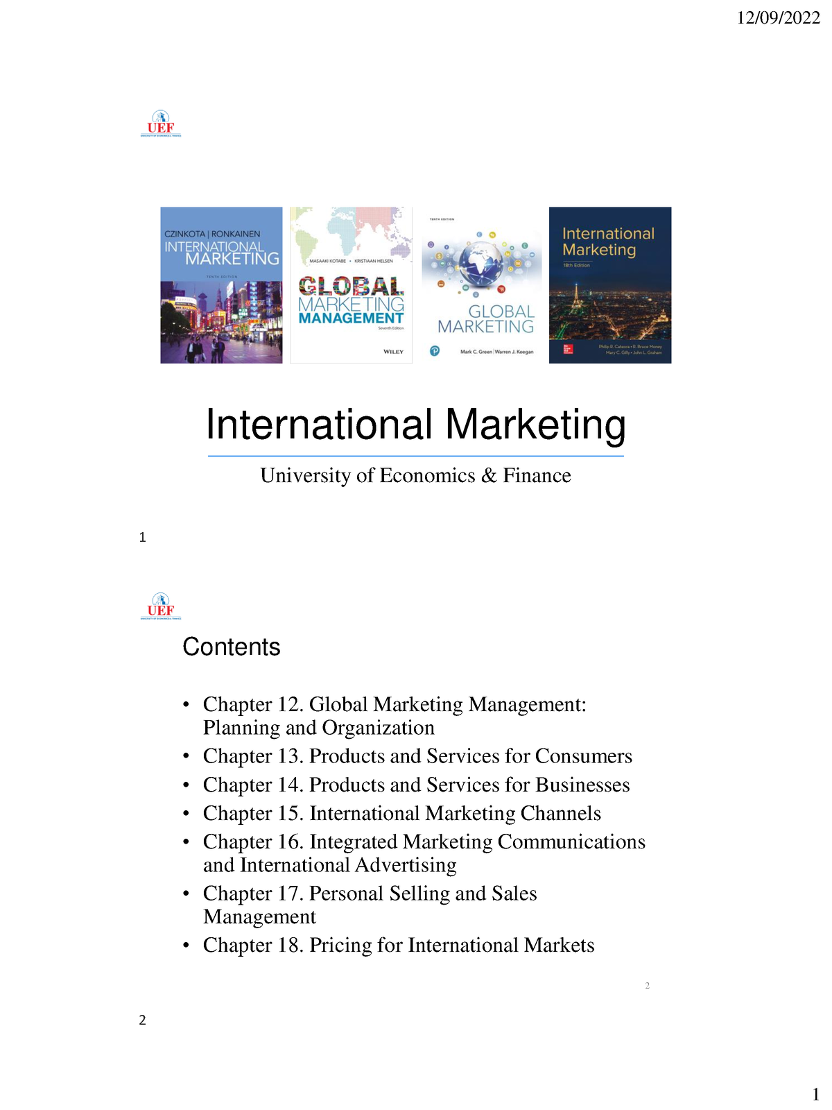 dissertation international marketing