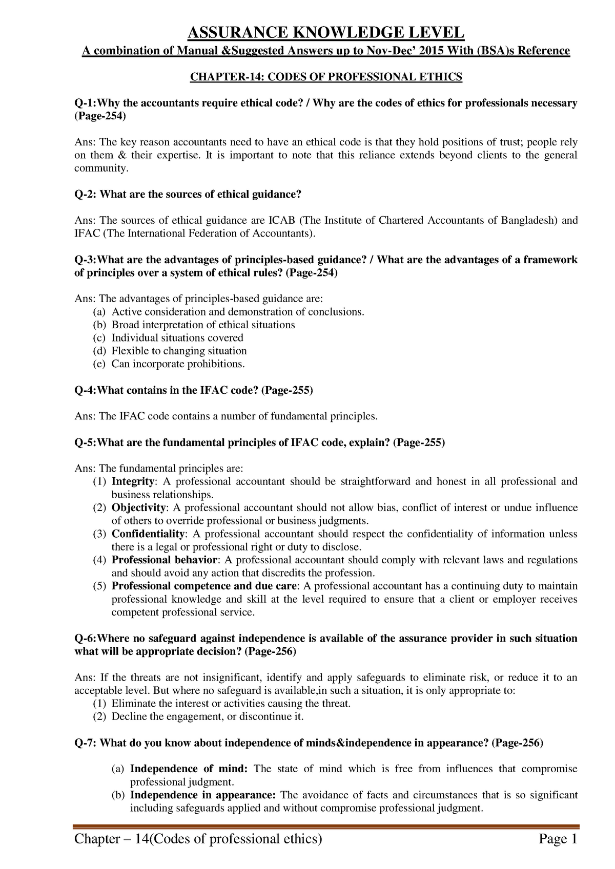 Chapter 14 Handnote Tax Assurance Essays 1 Studocu