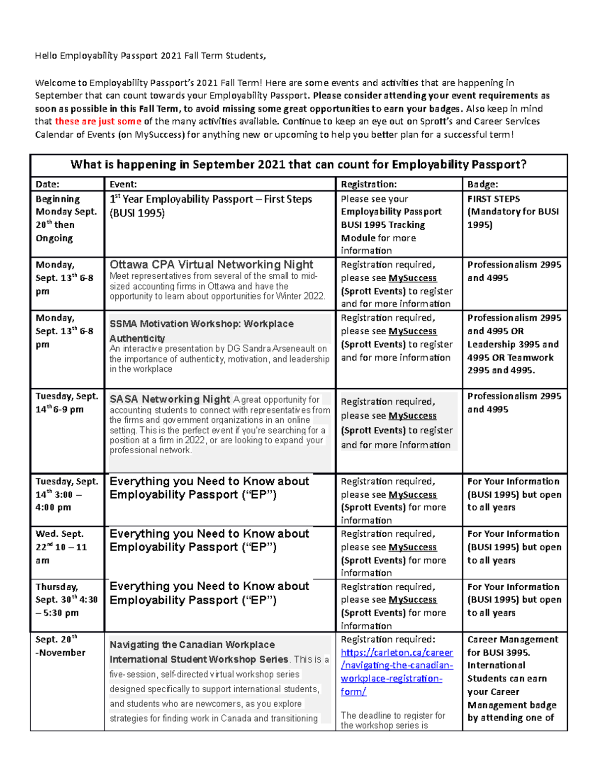 Employability Passport Outreach Email September 2021 - Hello ...
