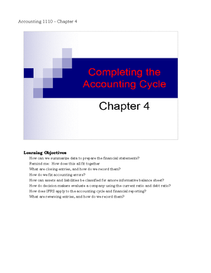 Chapter 6 - note - CHAPTER 6 INVENTORIES & COST OF SALES Merchandise ...