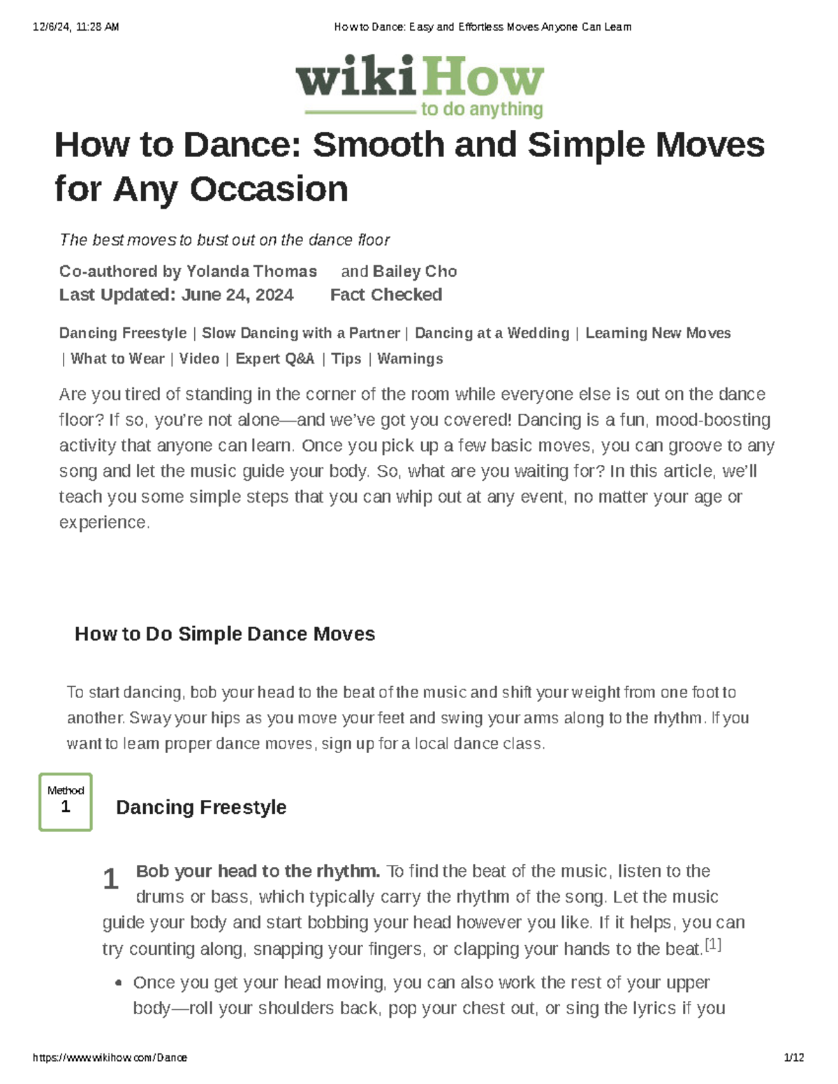 How to Dance Easy and Effortless Moves Anyone Can Learn - How to Dance ...