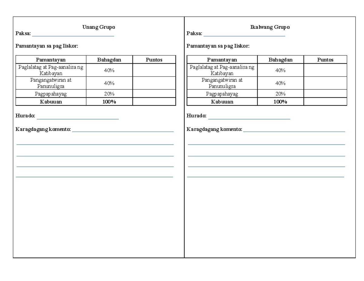 Pamantayan - Technology for Teaching and Learning 1 - Unang Grupo Paksa ...