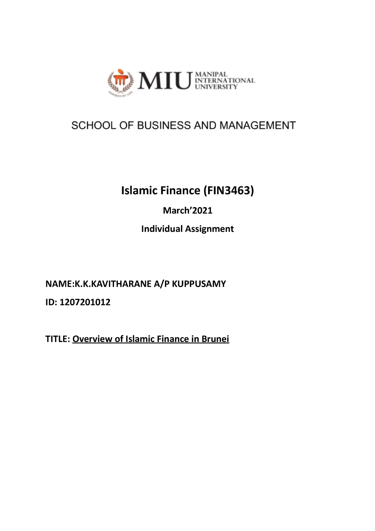 islamic finance thesis topics