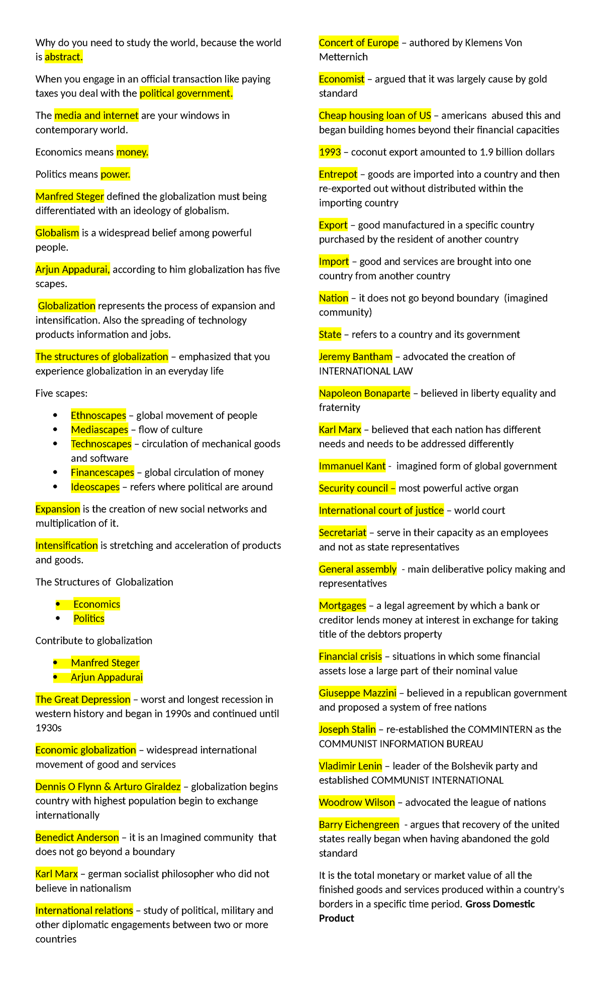 Why do you need to study the world - When you engage in an official ...