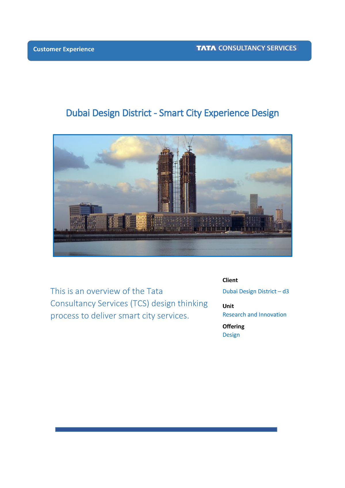 Smart City - Design Case Study - Dubai Design District - Smart City ...