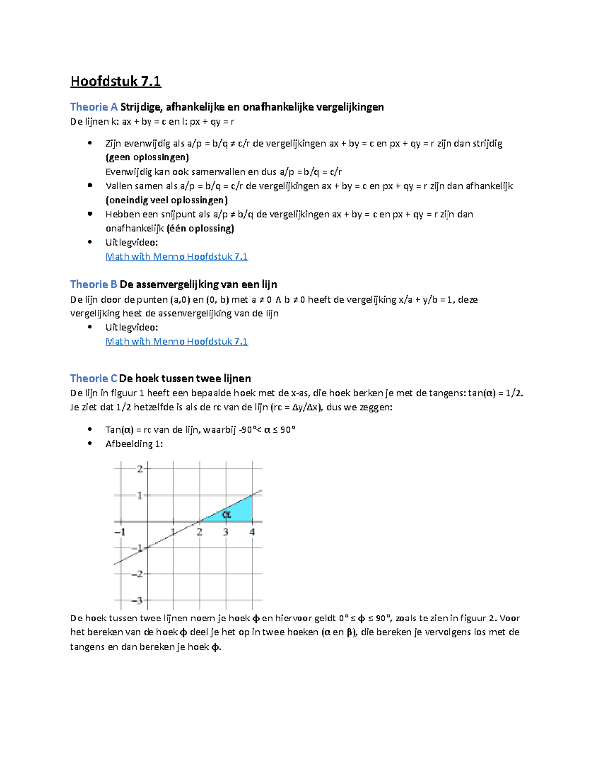 Getal En Ruimte Deel 2 Samenvatting Hoofdstuk 7 (Wiskunde B ...