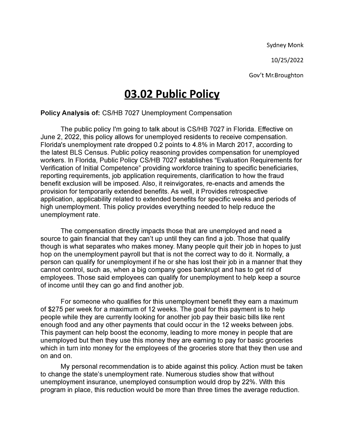 assignment 03.02 public policy