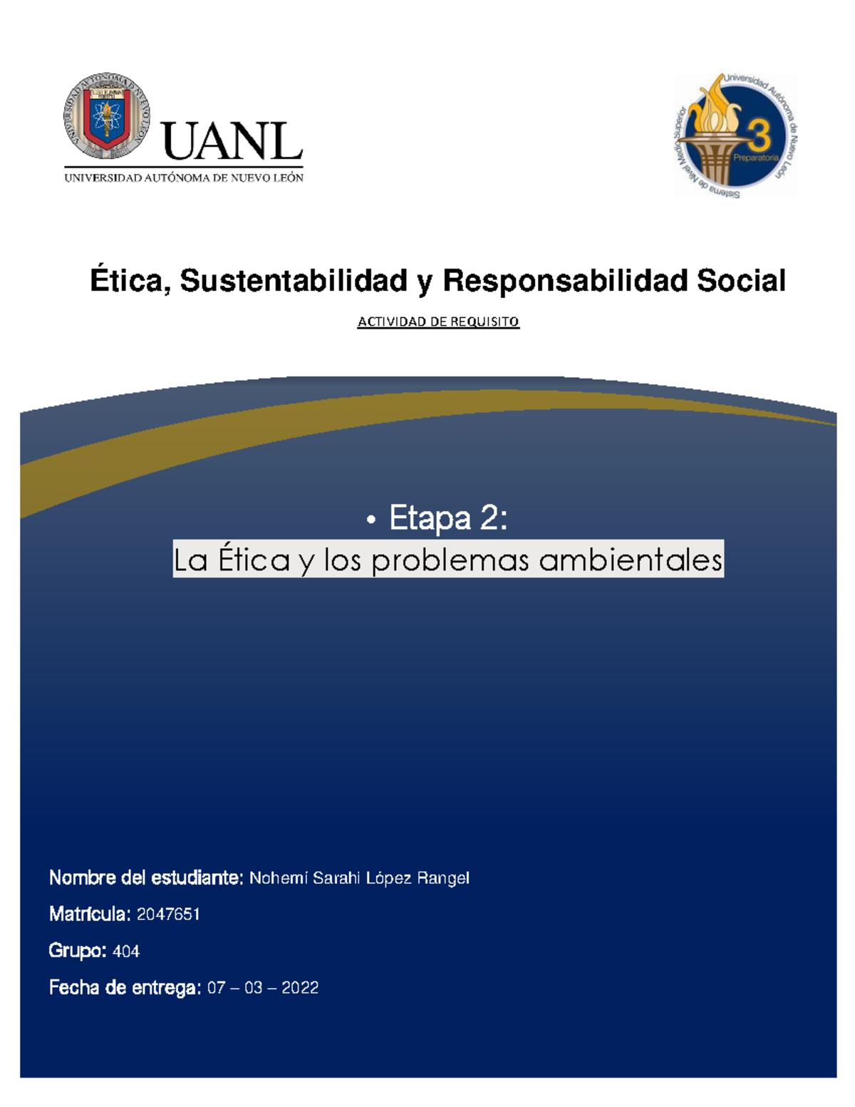 NSLR E2 S2 ESy RS - ... - Ética, Sustentabilidad y Responsabilidad ...