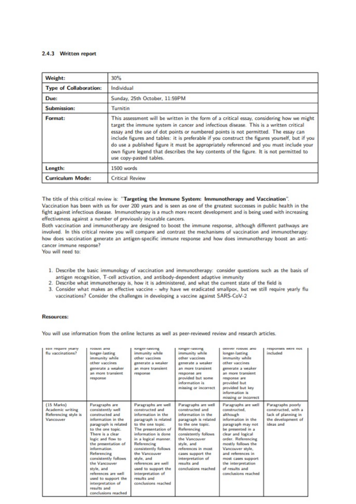 Marking guide and tips - 300905 - Studocu