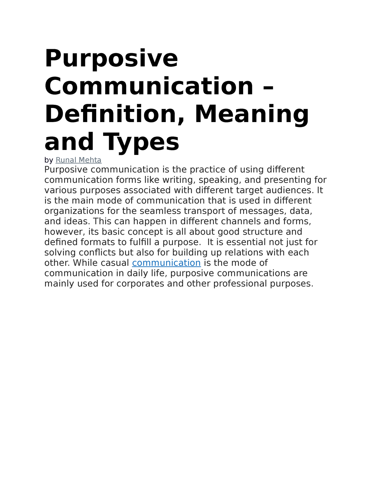 Purposive Communication Definition Meaning And Types Digiaide Hot Sex Picture 