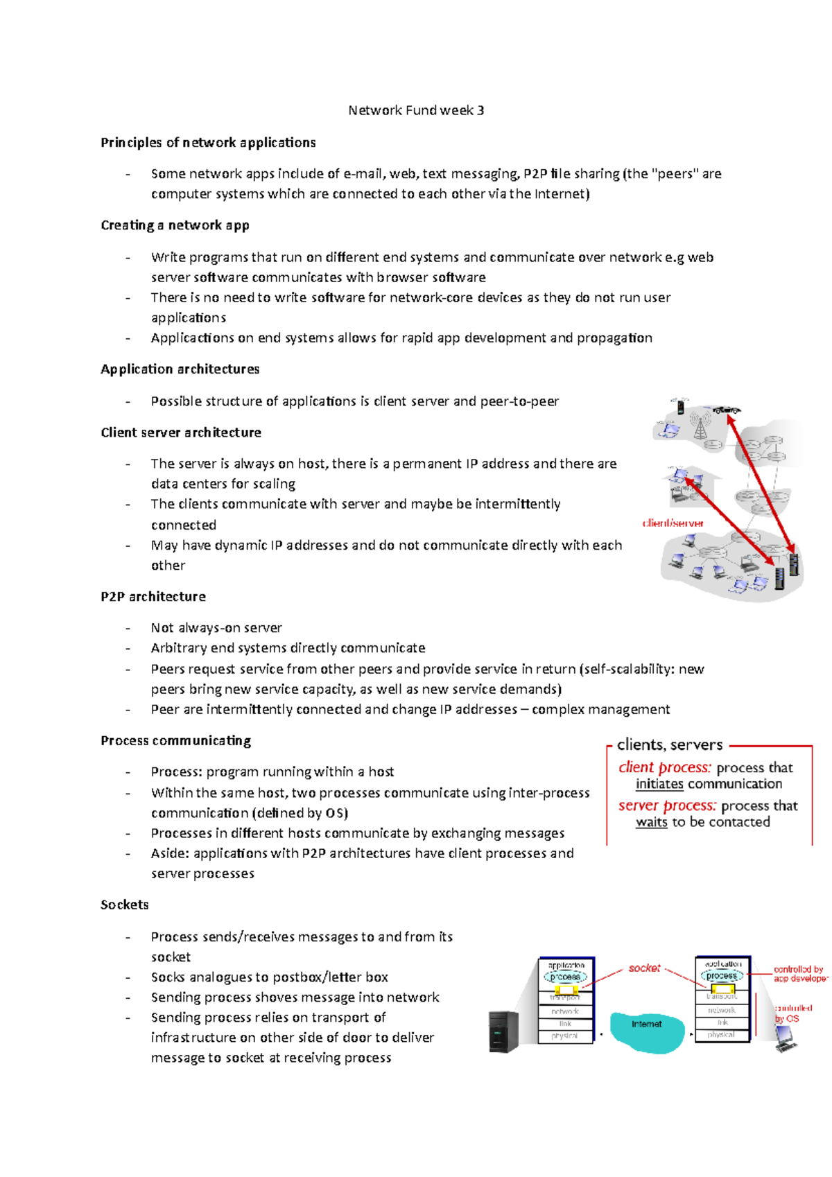 Network Fund - week 3 - Network Fund week 3 Principles of network ...