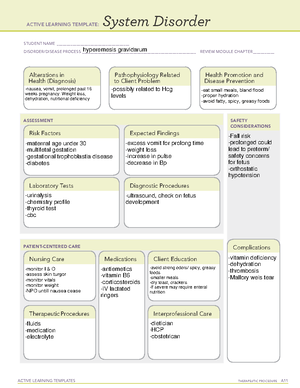 Active Learning Template system disorder intracranial pressure - ACTIVE ...