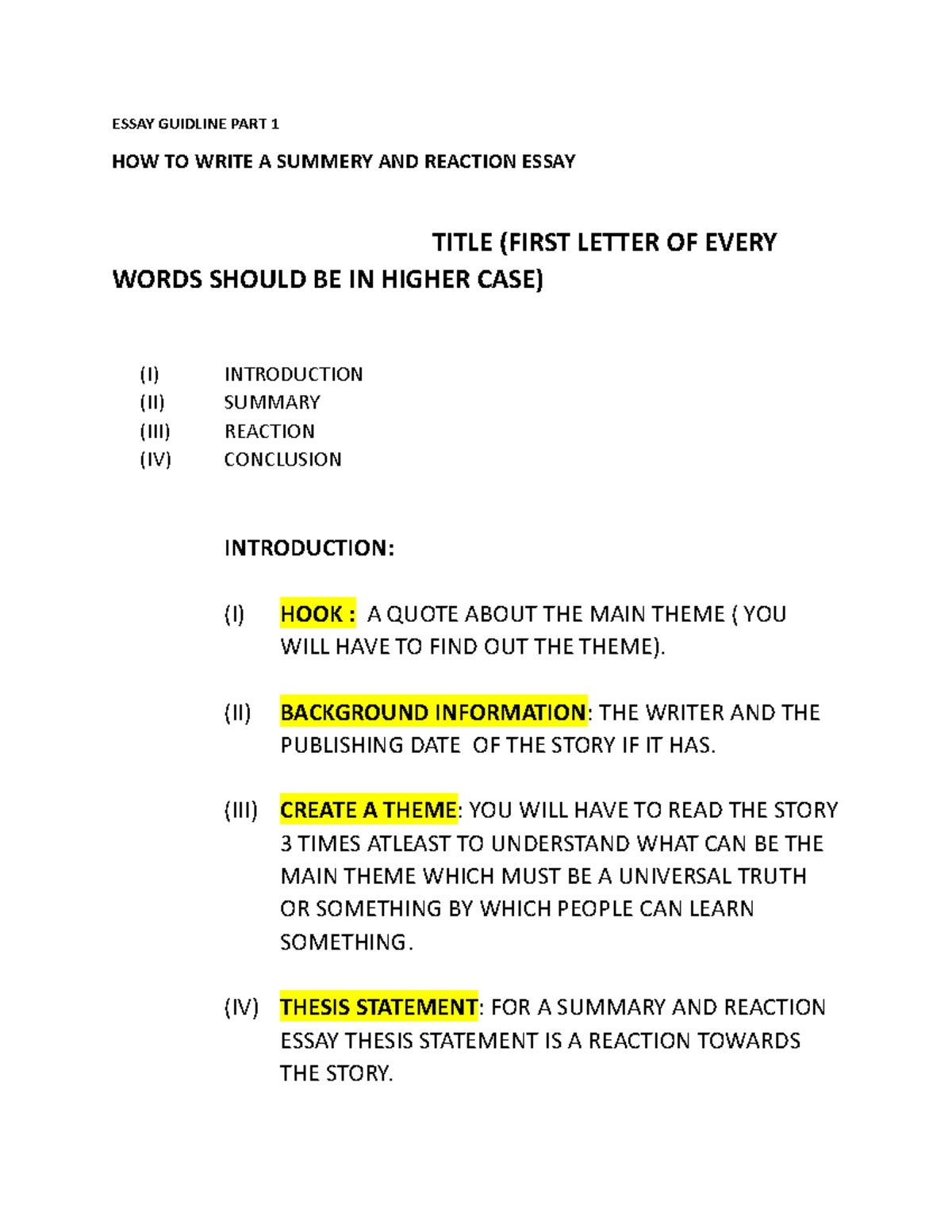 S AND R Essay NOTE 2 - THIS IS WHAT I ANALYZED FROM CLASS AND MADE A ...