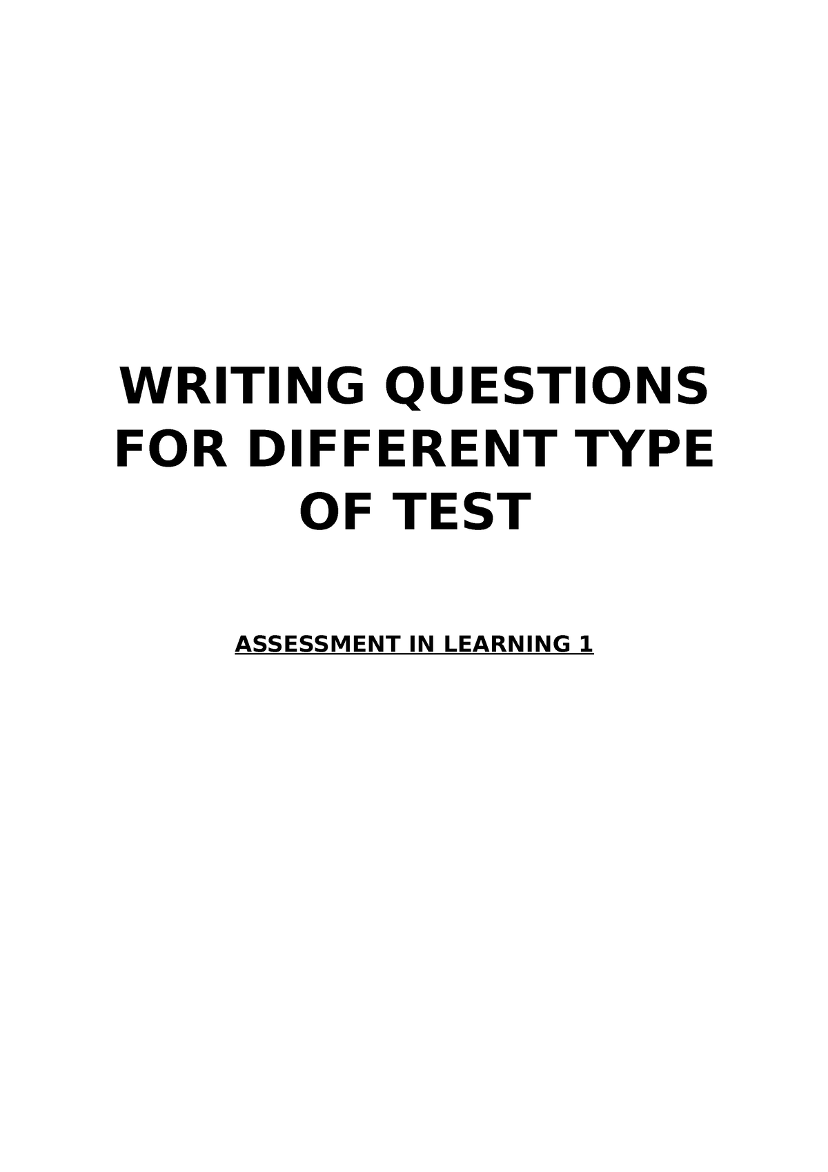 English Exam Writing Questions