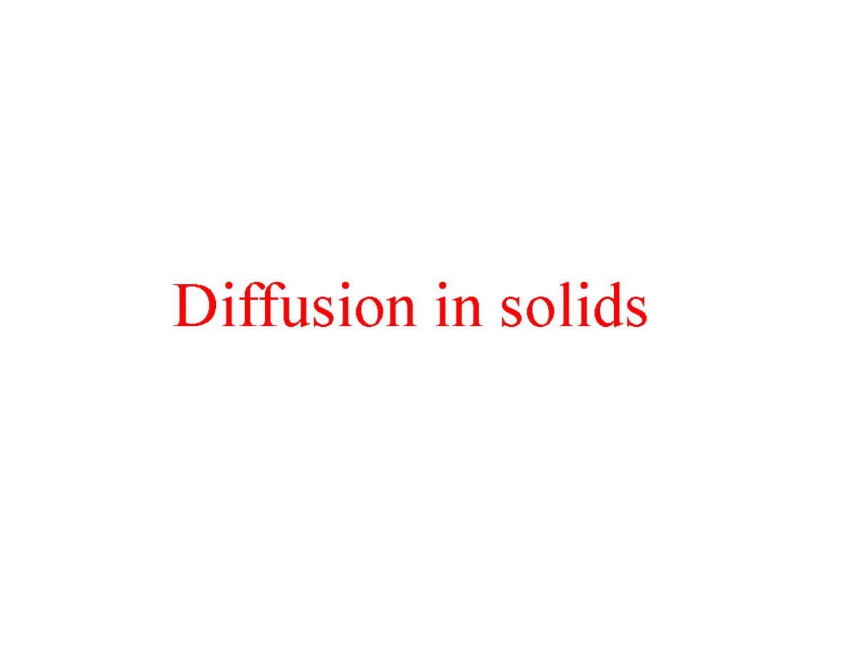 Materials Science-Unit 2-Part 2 - Bsc physics - Diffusion in solids ...