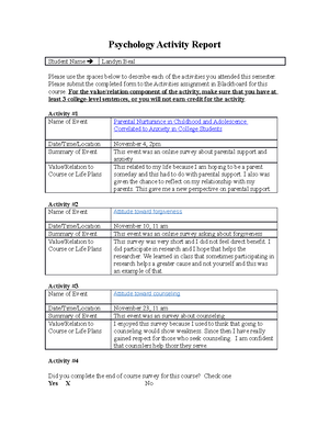 Treasure Hunt Assignment - APA Treasure Hunt Skylynn Mashburn School of ...