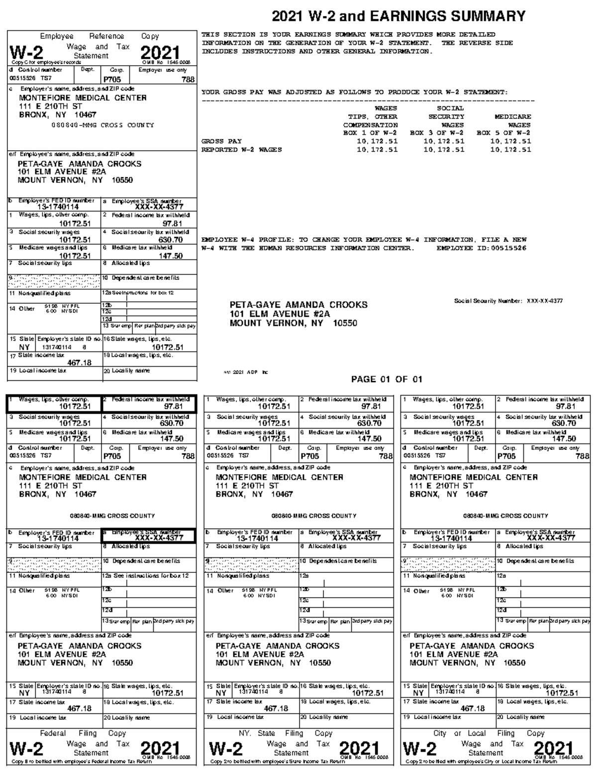 7STihh 00625515 h1914120254758012102202 - d Control number Dept. Corp ...