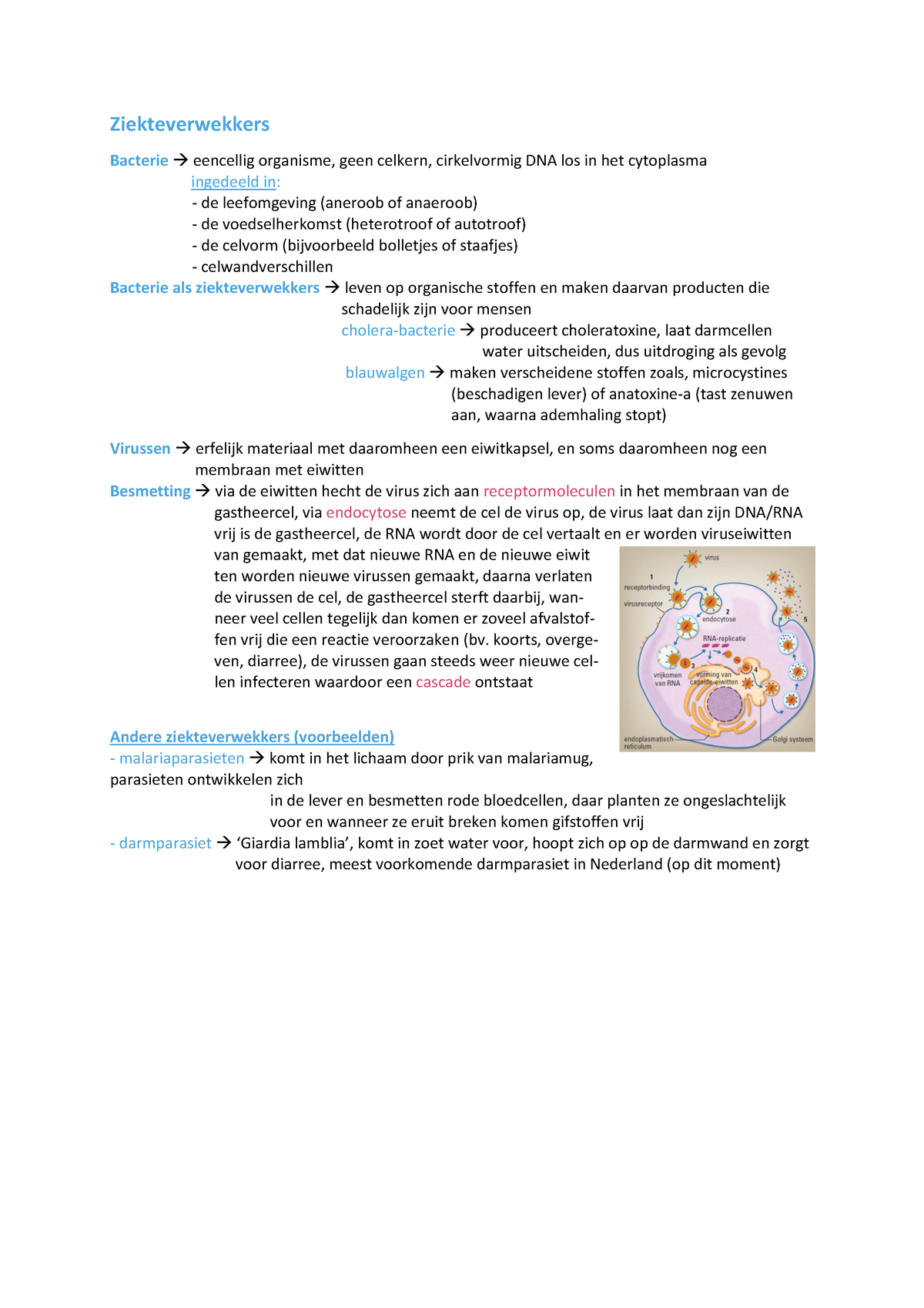 Biologie Nectar Hoofdstuk 12 Imuunsysteem Vwo 5 - Ziekteverwekkers ...