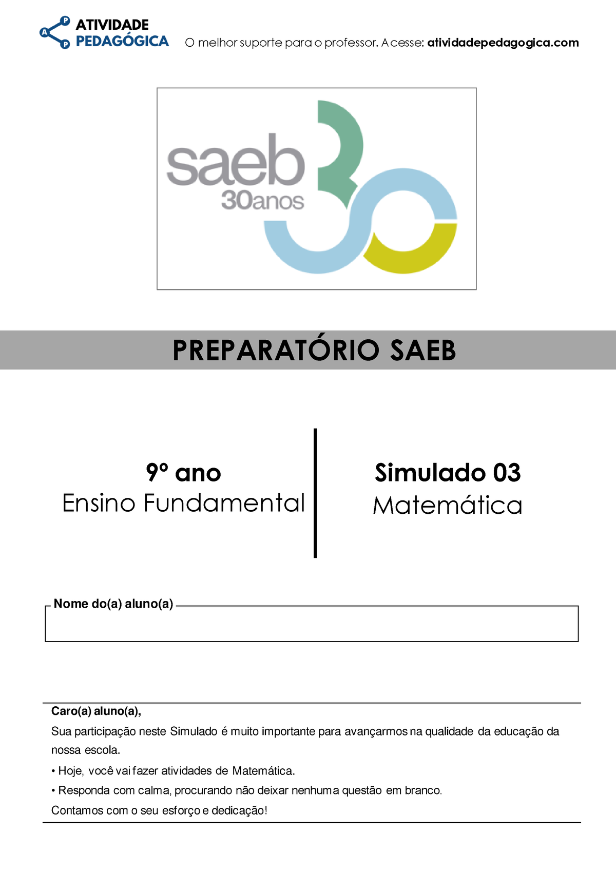 Gabarito Simulado de matematica basica - Matematica Questoes