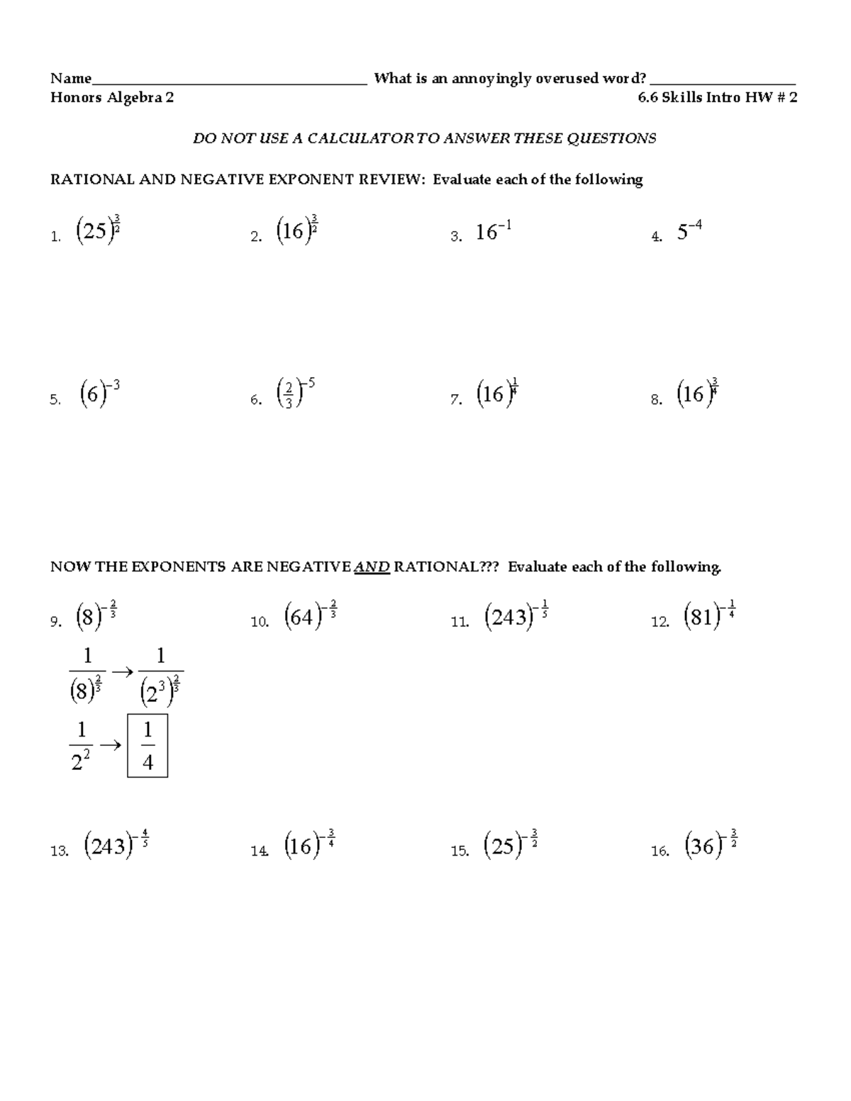 written homework 2 1.6 2.3