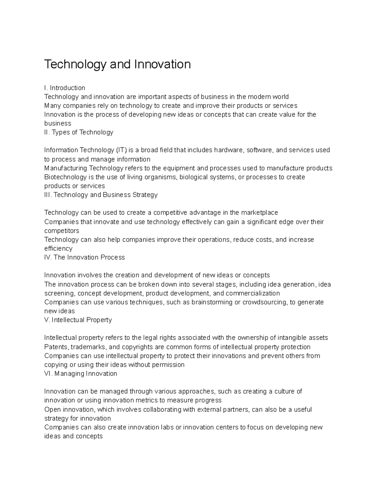 Introduction to Business (BMT-1010) Lecture 149 - Technology and ...