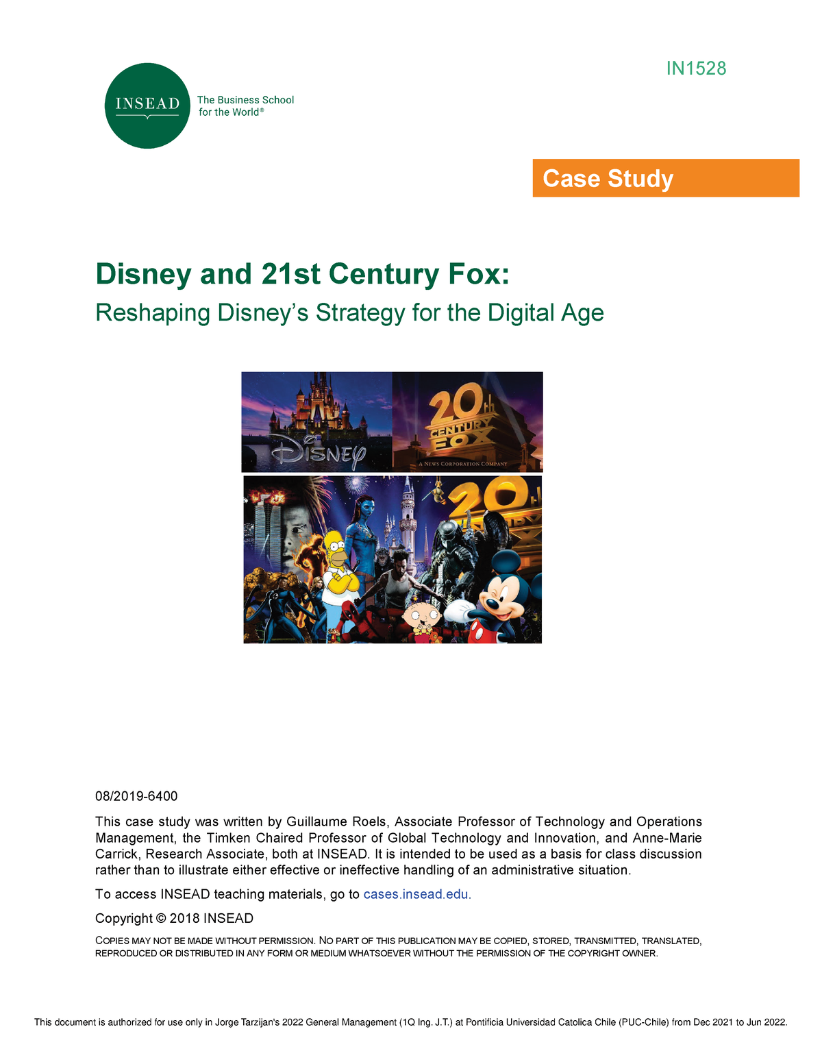 disney and 21st century fox case study pdf