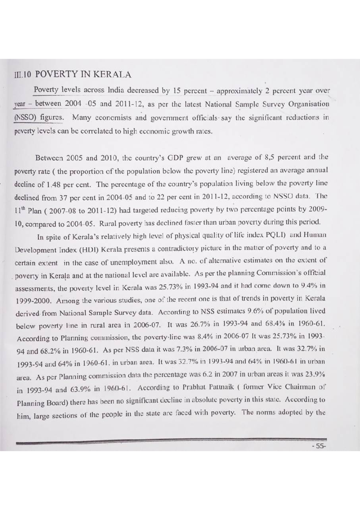 Poverty in Kerala Kerala Economy Studocu