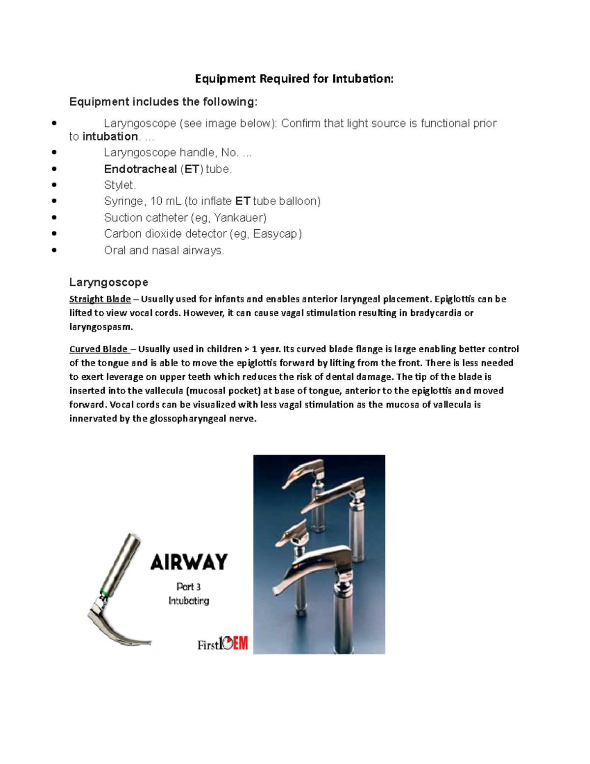 Equipment Required For Intubation Equipment Required For Intubation   Thumb 1200 1553 