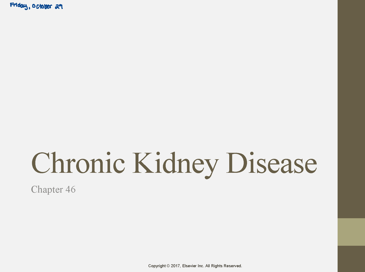 Chapter 8: CKD Notes - Copyright © 2017, Elsevier Inc. All Rights ...