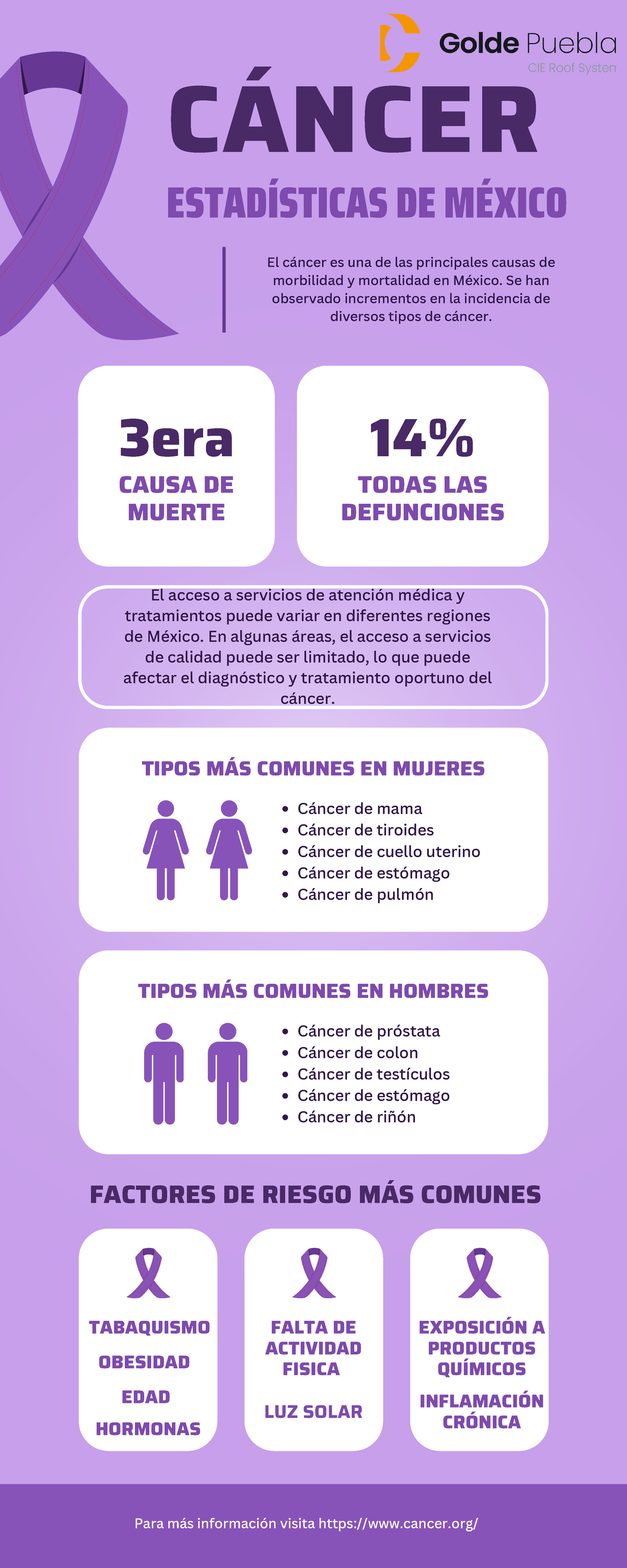 Infografía Cáncer En México EstadÍsticas De MÉxico CÁncer El Cáncer Es Una De Las Principales