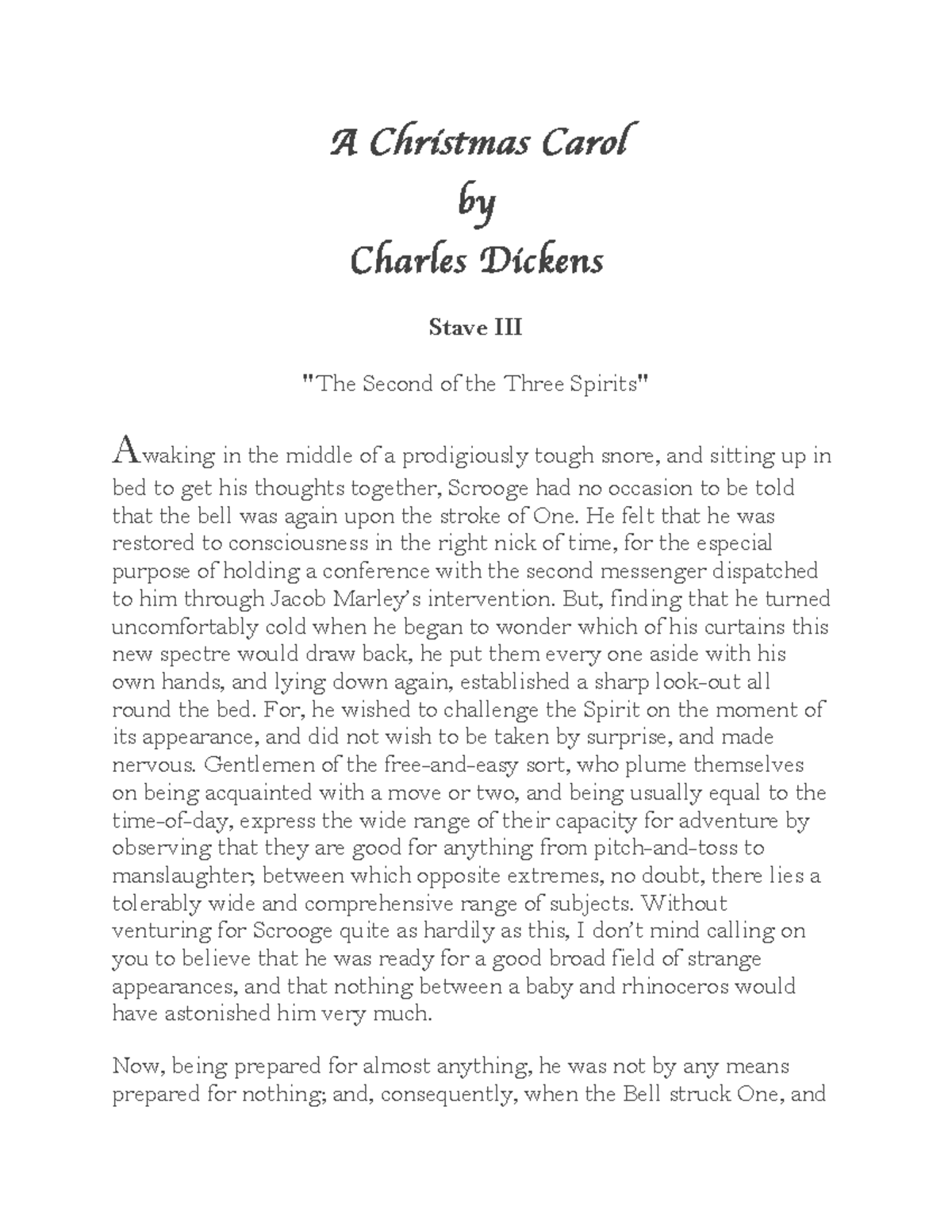 A christmas carol 004 stave iii A Christmas Carol by Charles Dickens