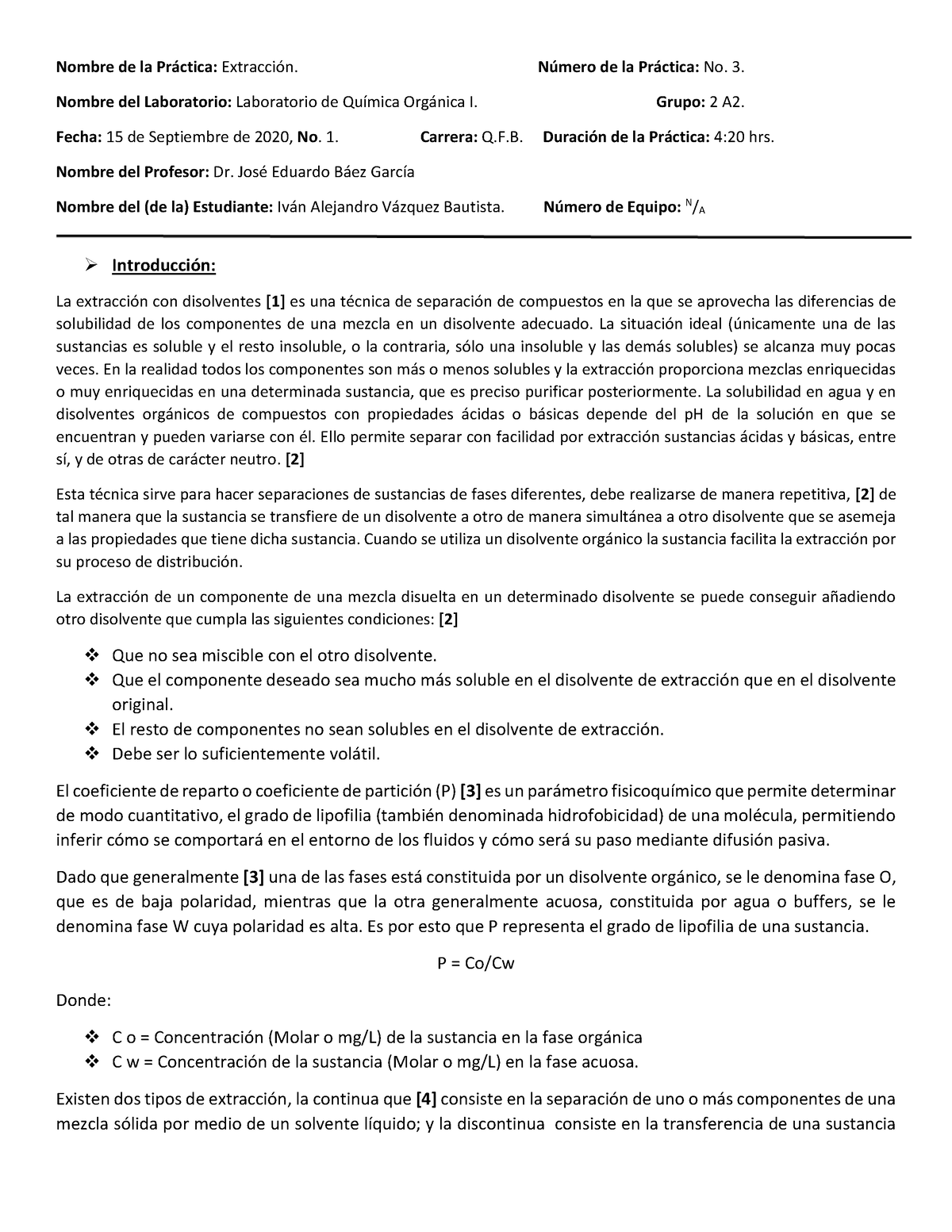 Practica #3 Extracción De La Cafeina - Nombre De La Pr·ctica ...