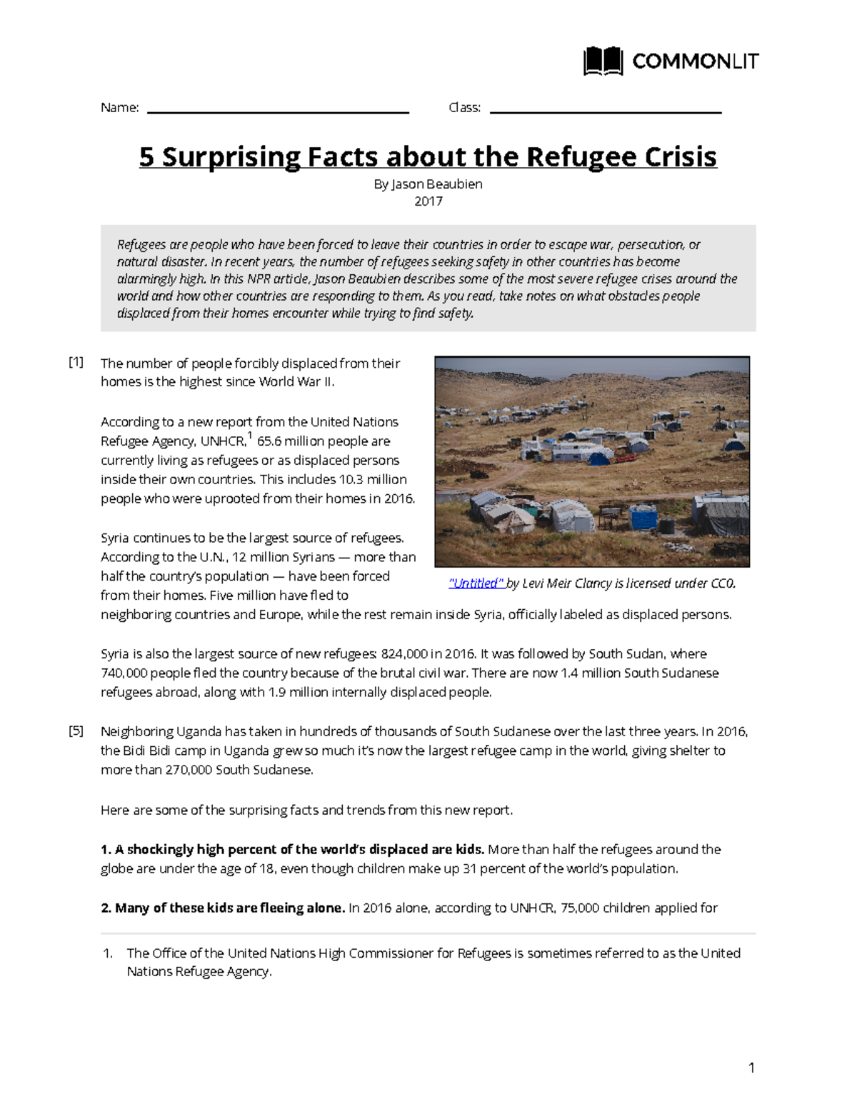 environmental refugees case study