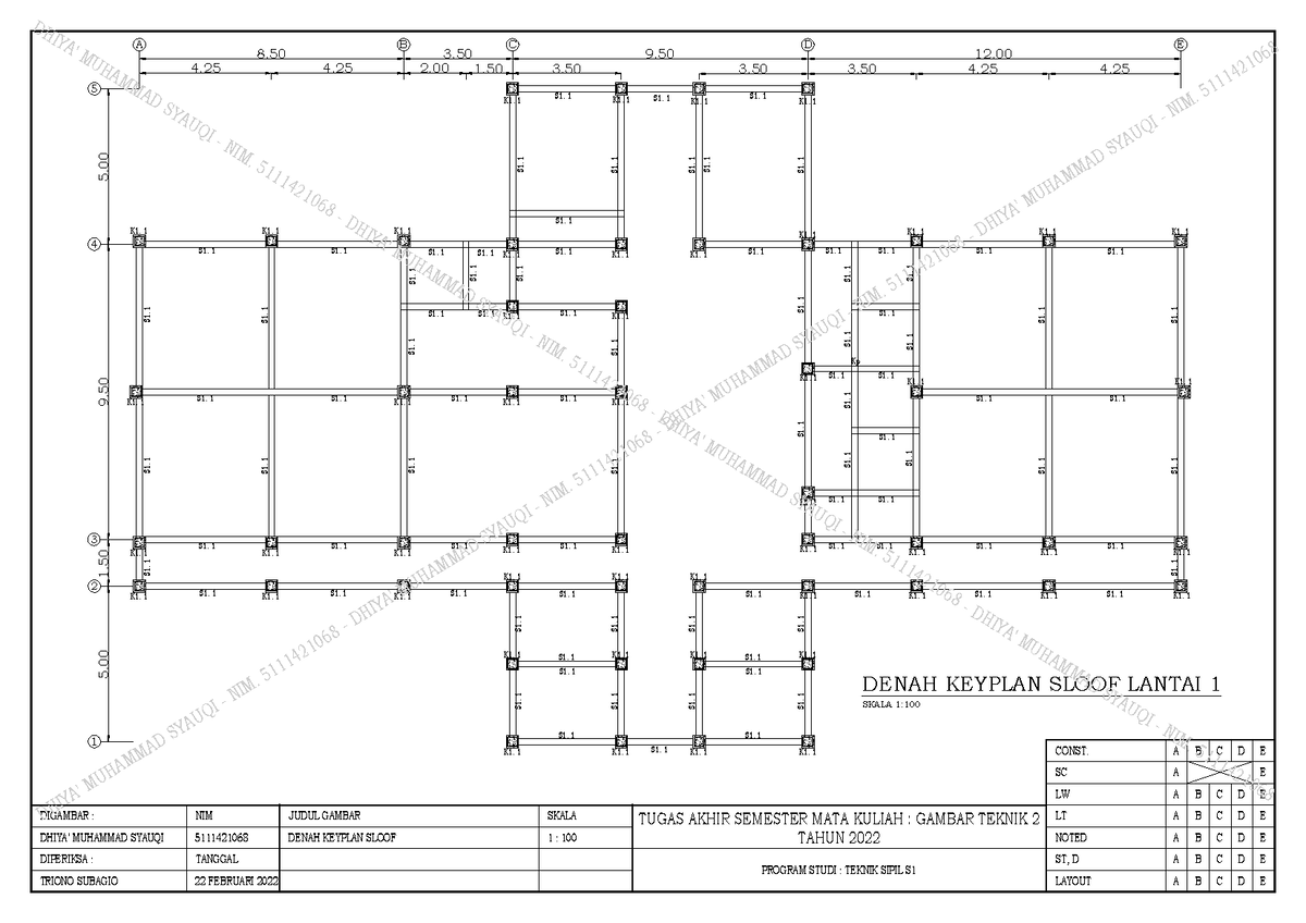 Gambar Autocad Bangunan - ####### 12. A B C D E ####### 5. ####### 5 ...