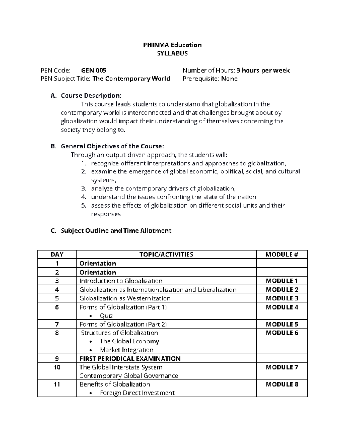 GEN-005-SAS-2S-2122 - Lecture notes 2 - PHINMA Education SYLLABUS PEN ...