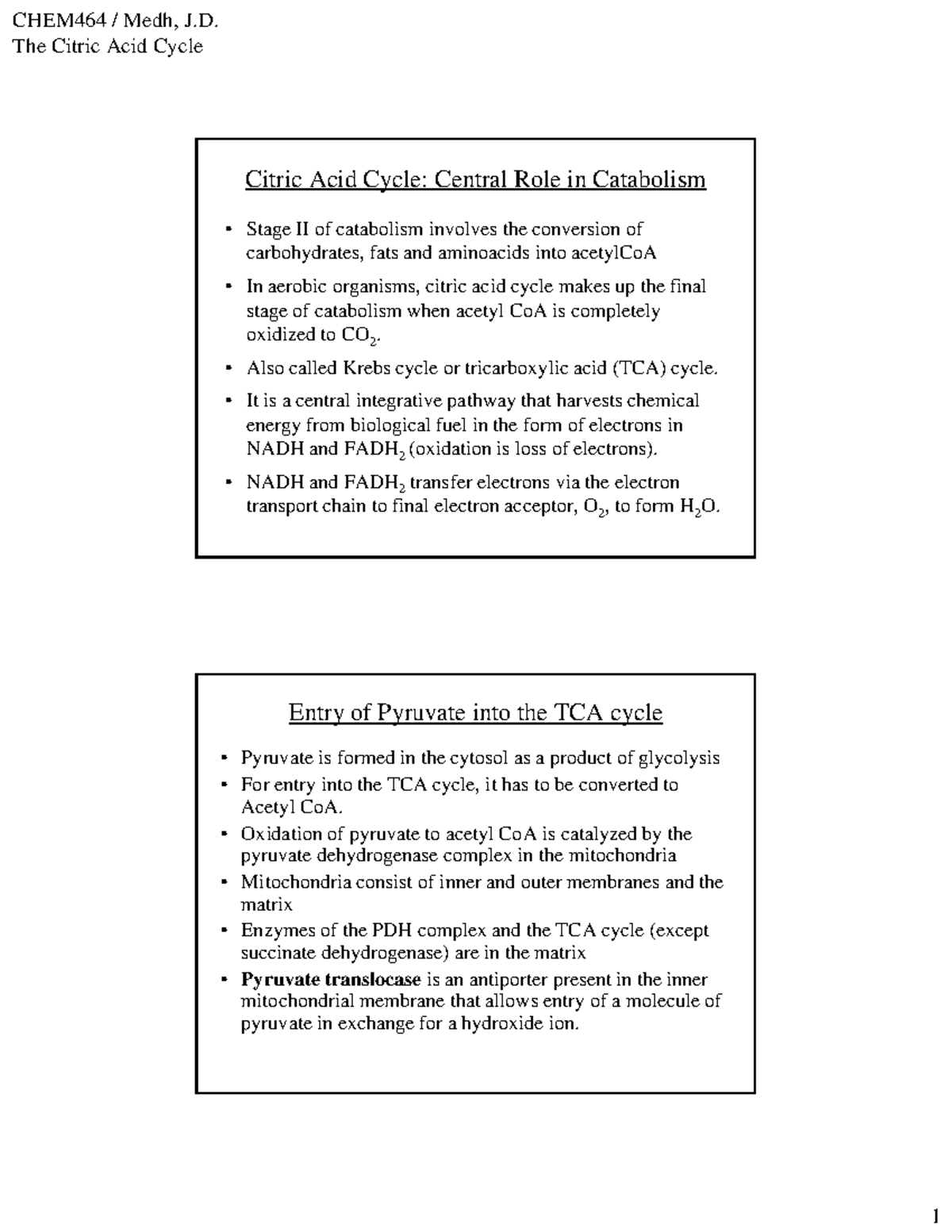 Citric Acid Cycle In Biochemistry The Citric Acid Cycle Citric Acid 