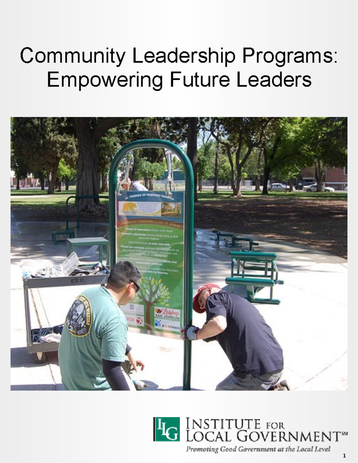 Unit 10 community leadership 7 - 1 Community Leadership Programs ...