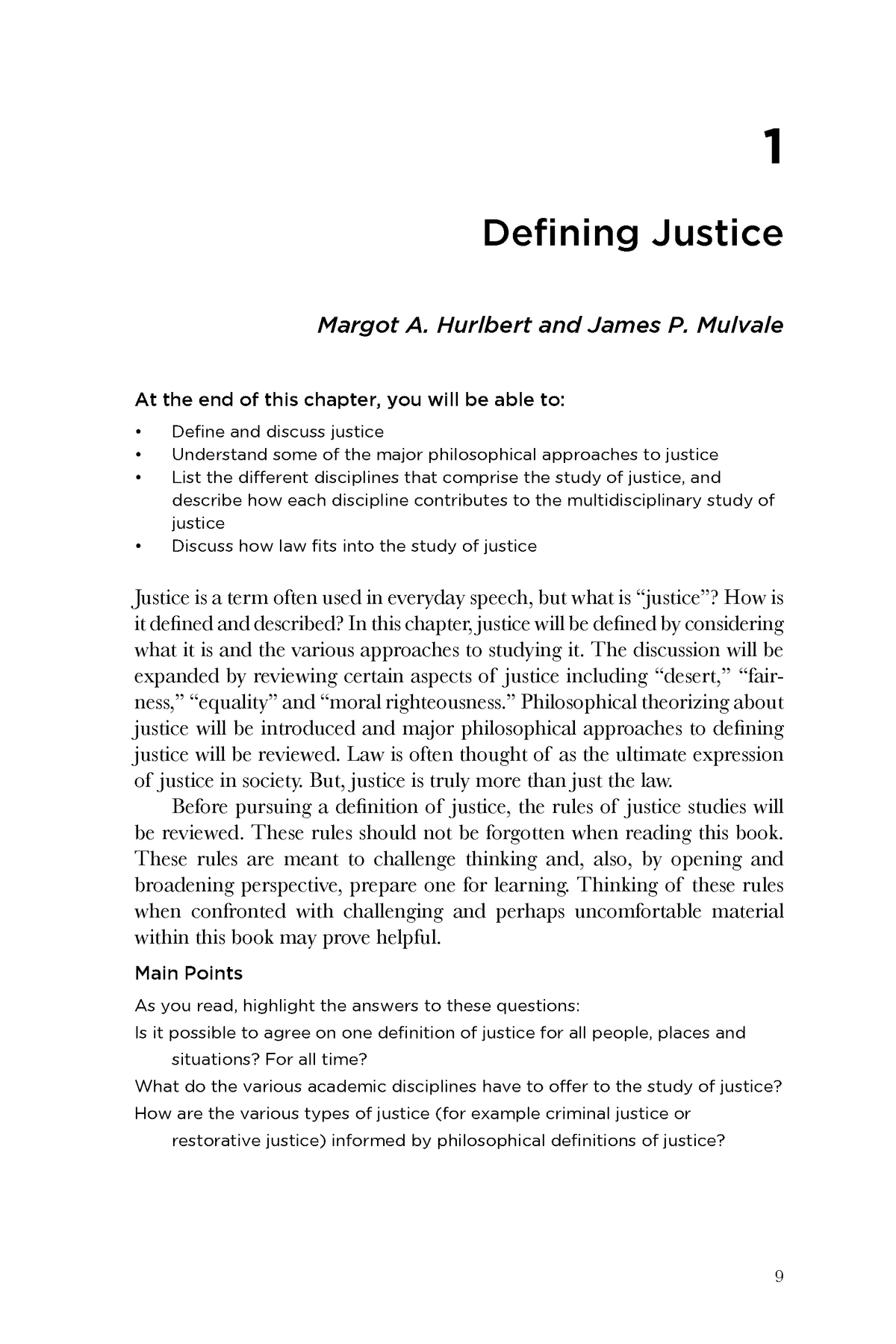 different definitions of justice