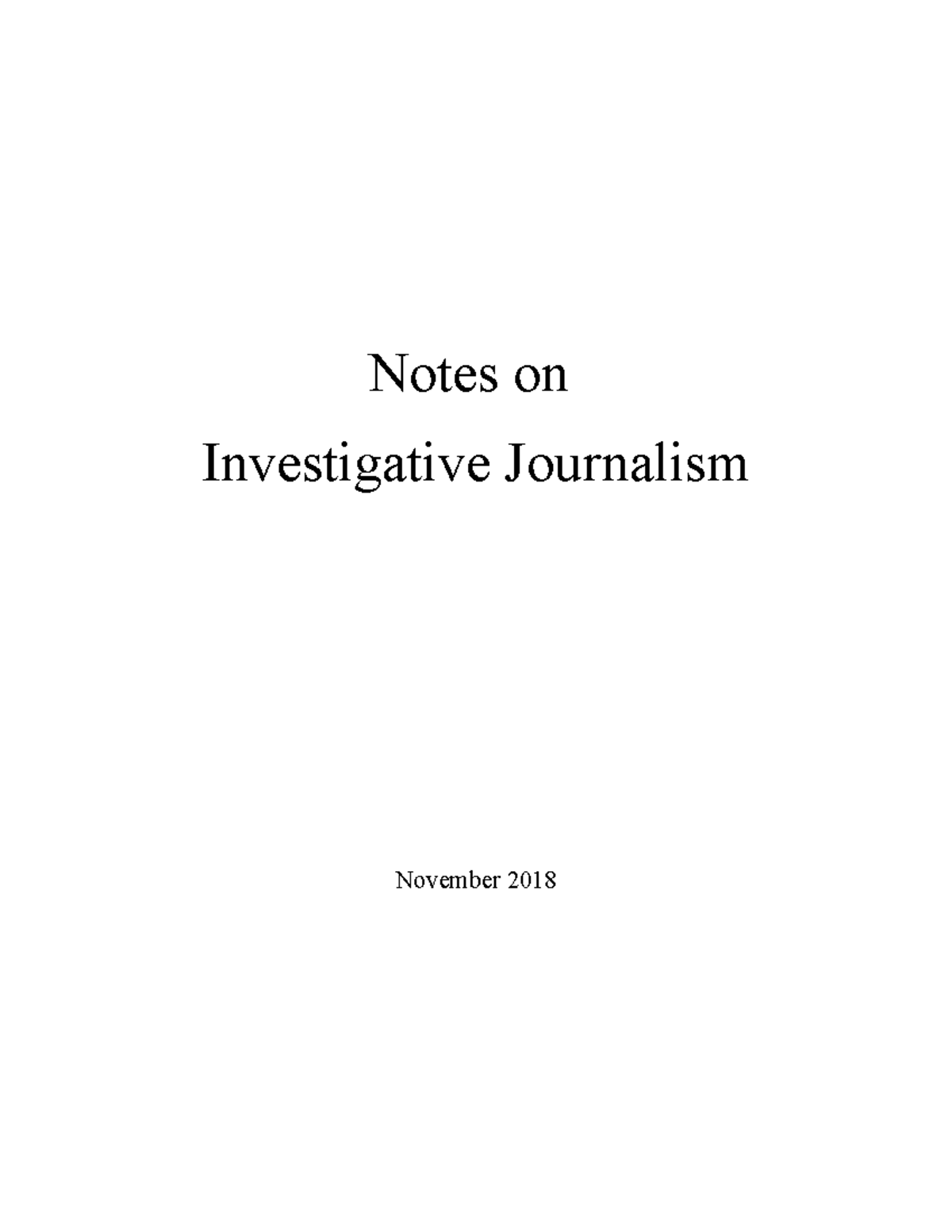 notes-on-investigative-journalism-notes-on-investigative-journalism