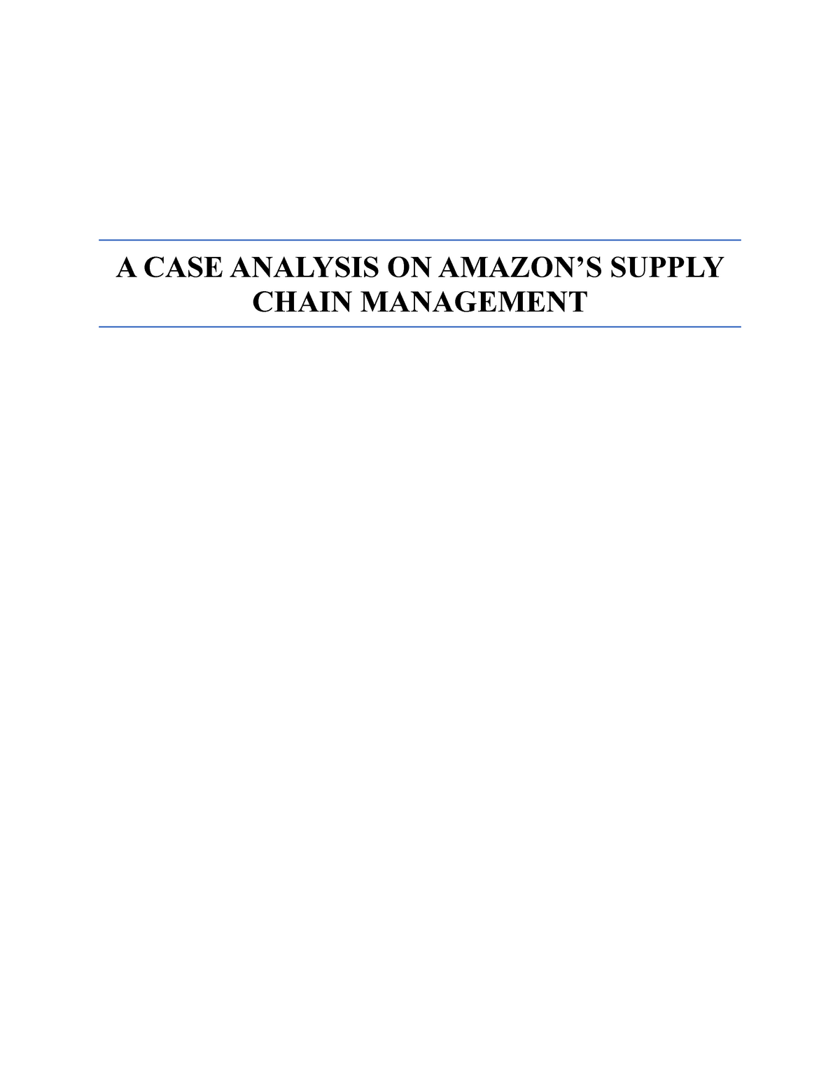 management information system case study of amazon.com