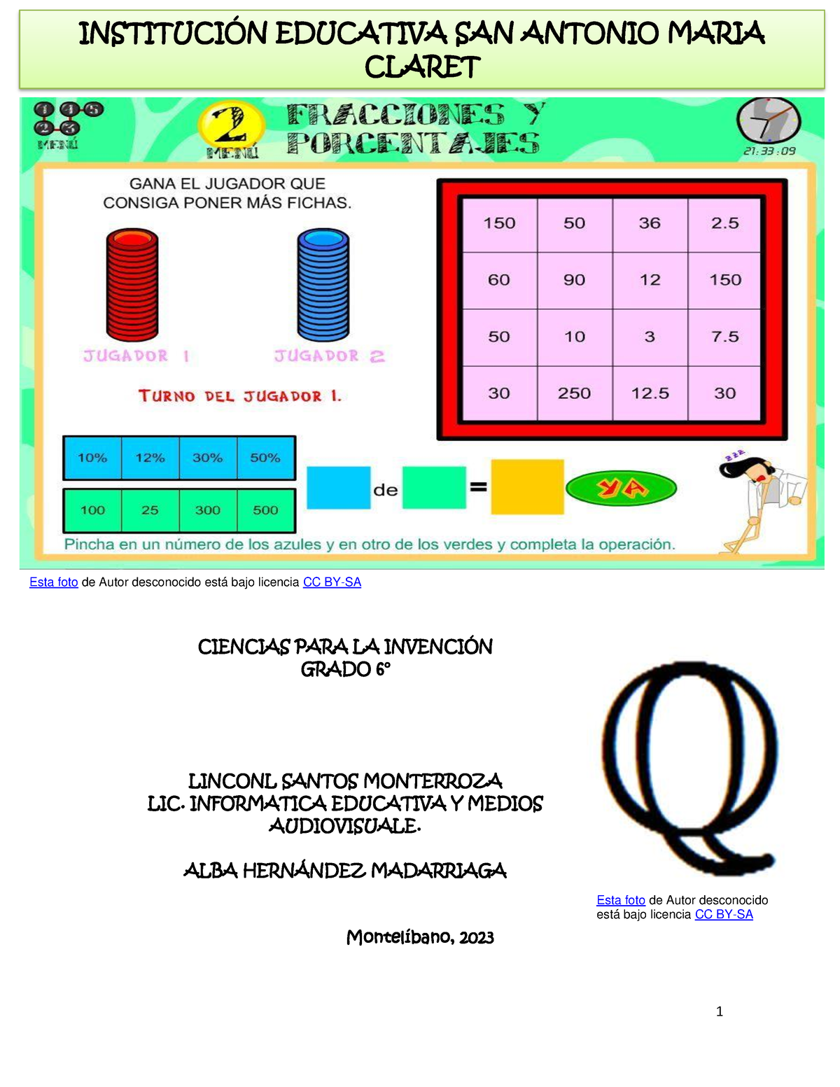 Guia De Sexto. Mat - Ejercicios De Trabajo - CIENCIAS PARA LA INVENCI”N ...