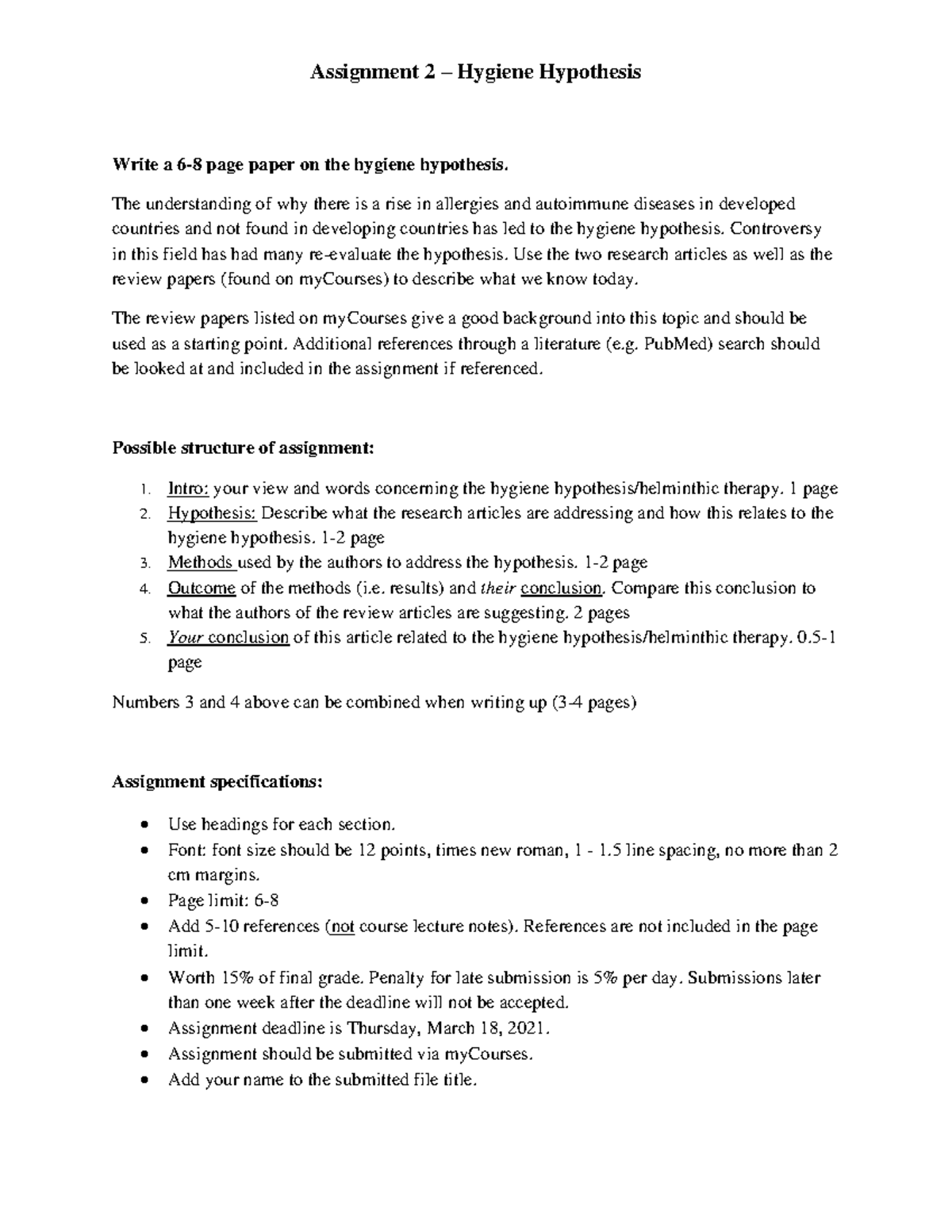 paper hygiene hypothesis