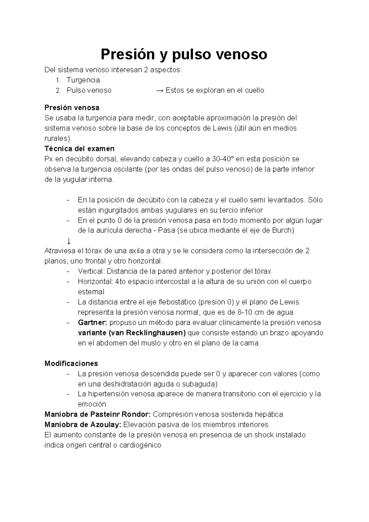 Presión sobre el cuello Presión sobre el cuello