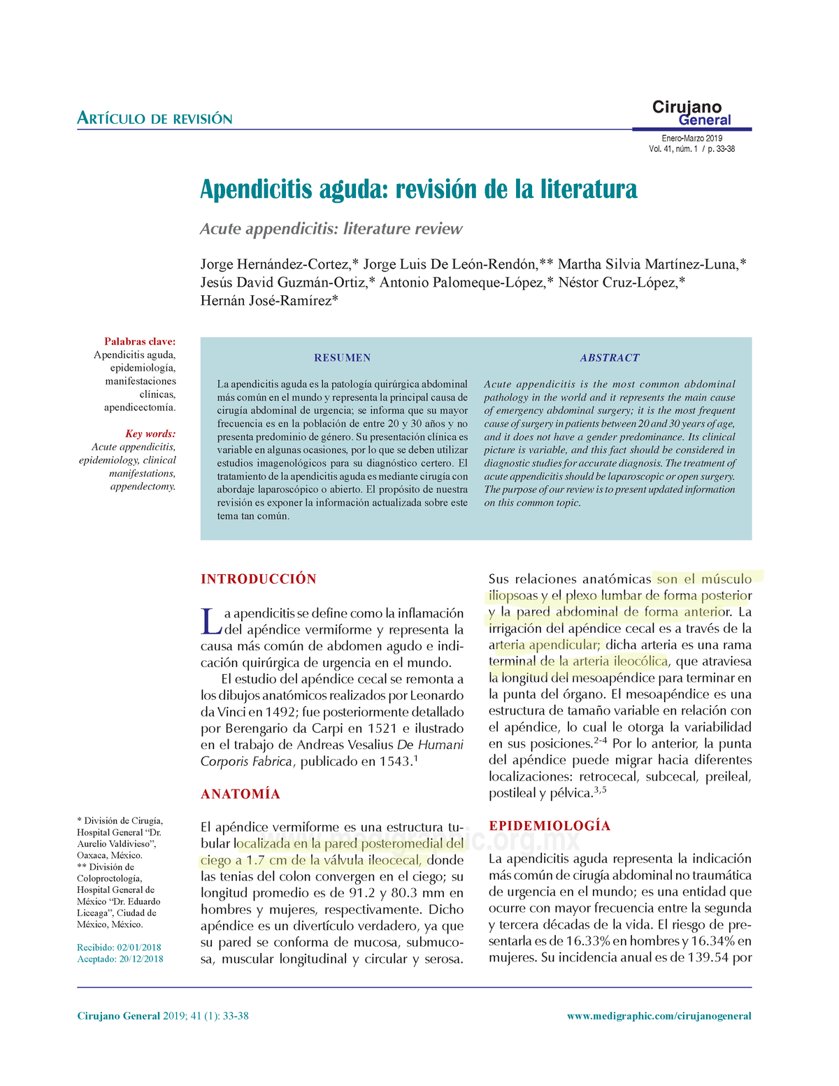 signos tempranos de apendicitis en hombres