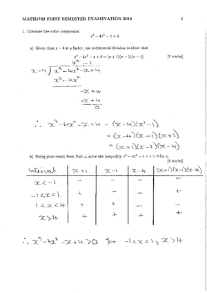 MATH1722 Final Exam 2020-01 - Department of Mathematics and Statistics ...