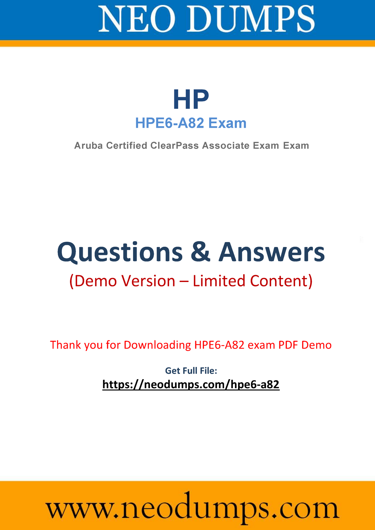 Preparation Practice Test For Hp Hpe6 A Pdf Dumps Hp Hpe6 A Exam Aruba Studocu